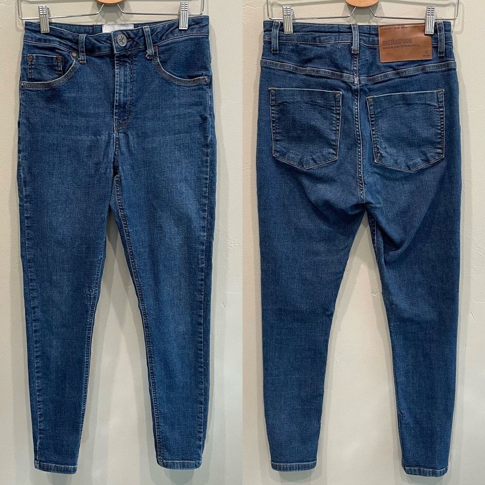 One Teaspoon High Waist Freebirds II Skinny Jeans - Size: 27